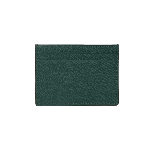Handcrafted Green Leather Card Holder Wallet