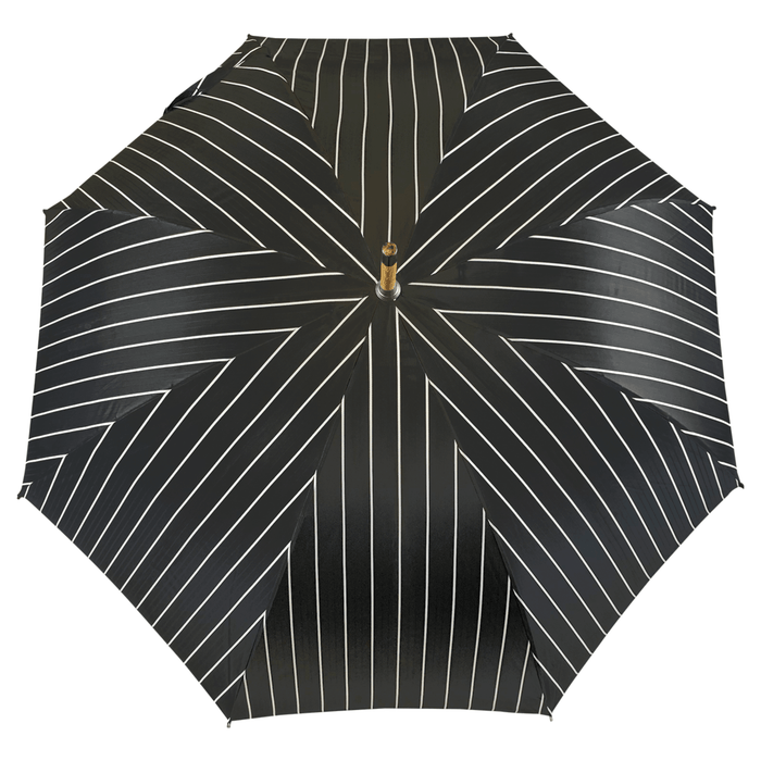 Men's Double Cloth Umbrella with Grey and Blue Stripes
