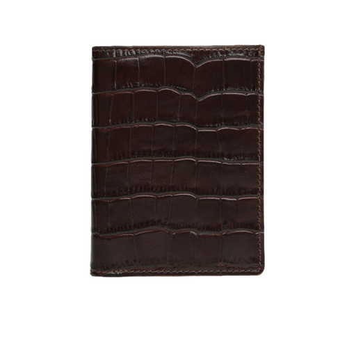 Sophisticated and Stylish Leather Wallet for Men with Embossed Crocodile Pattern