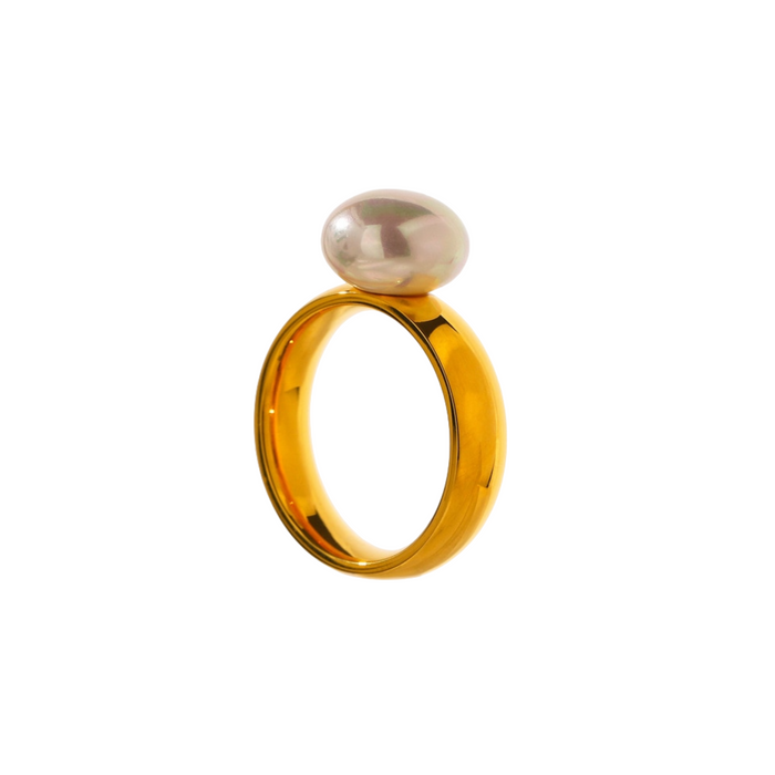 Exclusive Pearl Collection Golden Ring