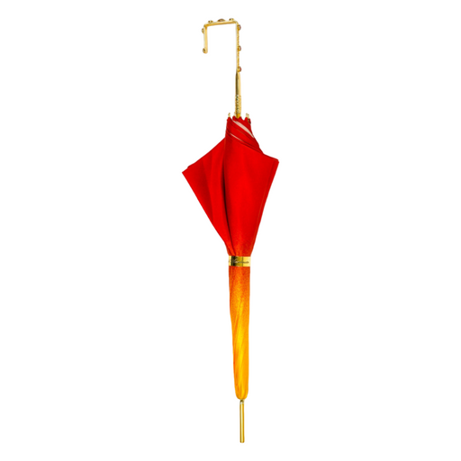 Fashionable Colorful Handcrafted Umbrella with Flowered Interior