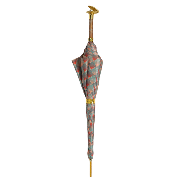 Chic Premium Craft Umbrella with Gold-Plated Metal Shell
