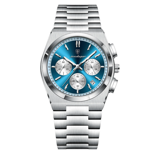 ASTERA® Luxury Date Chronograph Steel Watch