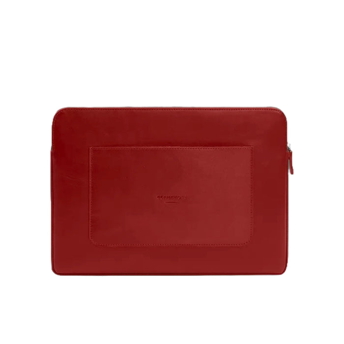Genuine Leather Laptop Case – Zippered with Secure Flap and Front Pocket