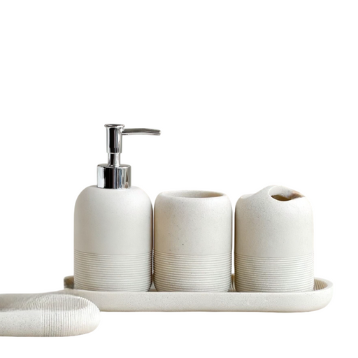 Luxury 5-Piece Bathroom Accessories Set – Elegant Spa-Inspired Decor