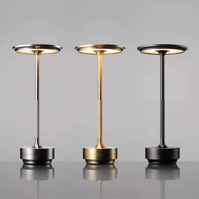 Exclusive Elegant Disk Shape Touch Table Lamp