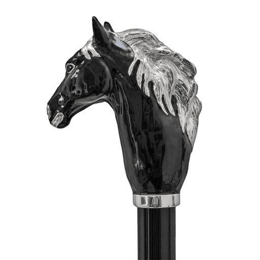 Luxury Handle Horse Brass Walking Cane - Designer Cane