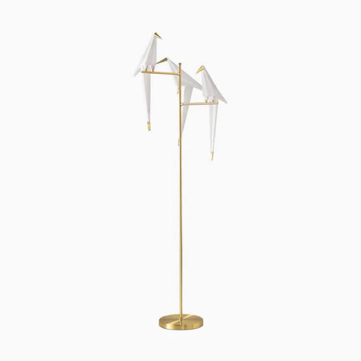 Stylish Origami Bird-Inspired Table or Floor Lamp with a Unique and Artistic Design