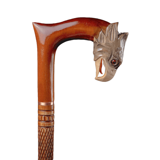 Stylish Eagle Walking Cane Hand Carved - Handmade