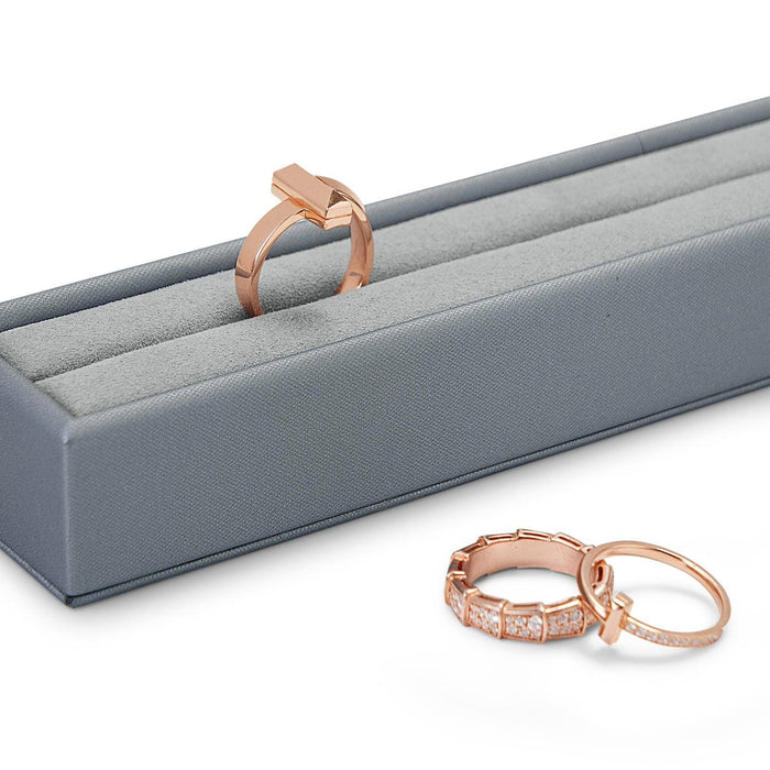 PU Leather Microfiber Ring Tray Minimalist