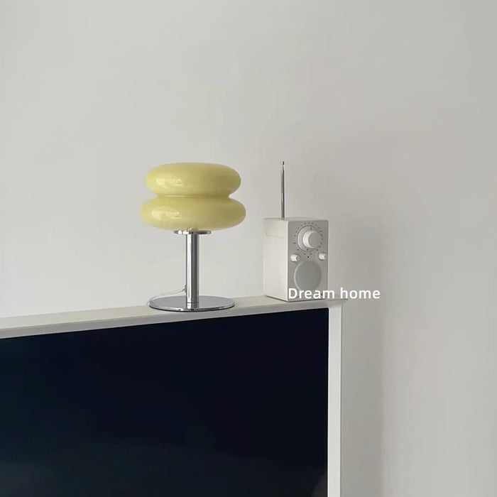 Minimalist and Elegant Nordic Round Metal and Glass Table Lamp