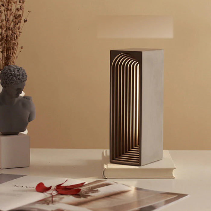 Designer Cement Architectural Style Table Lamp