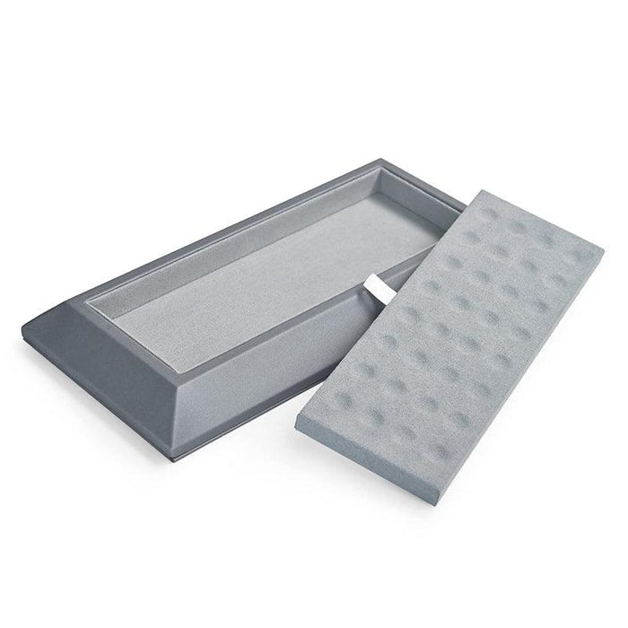 Light Gray Premium Leather Beads and Gems Organizer Tray