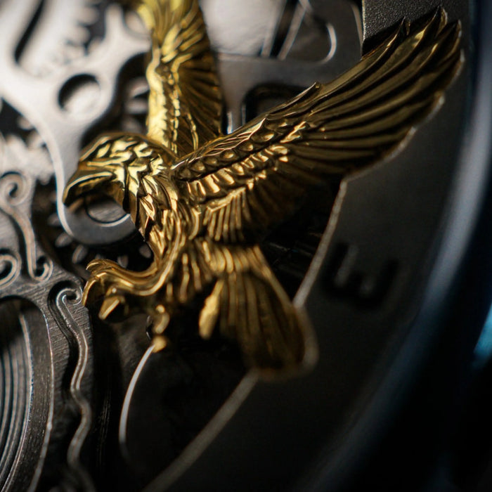 Artisan Skeleton Moon Watch – Apollo 11 Steampunk Handmade
