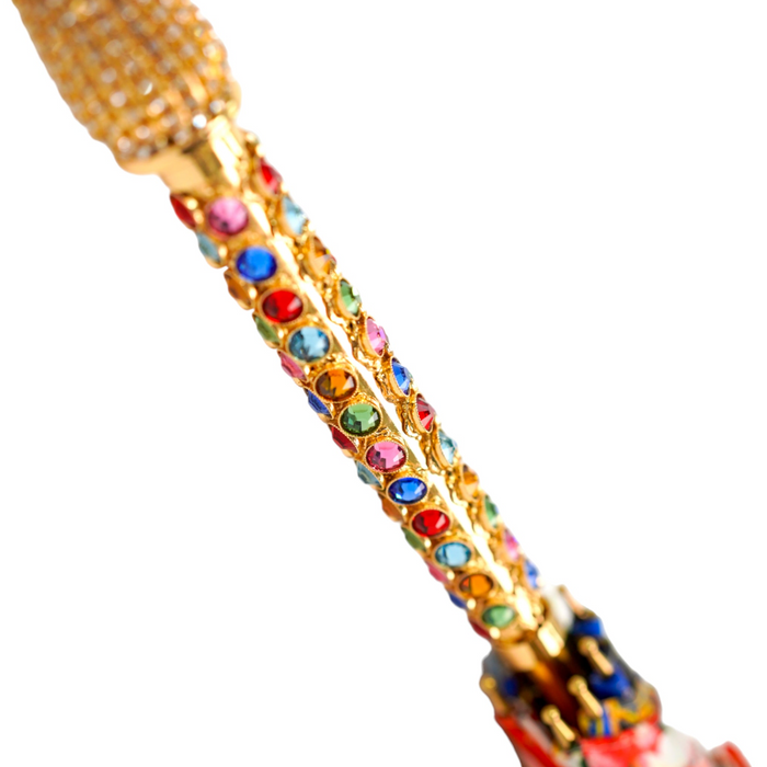 Exclusive Colorful Design Umbrella with Crystals - Limited Collection