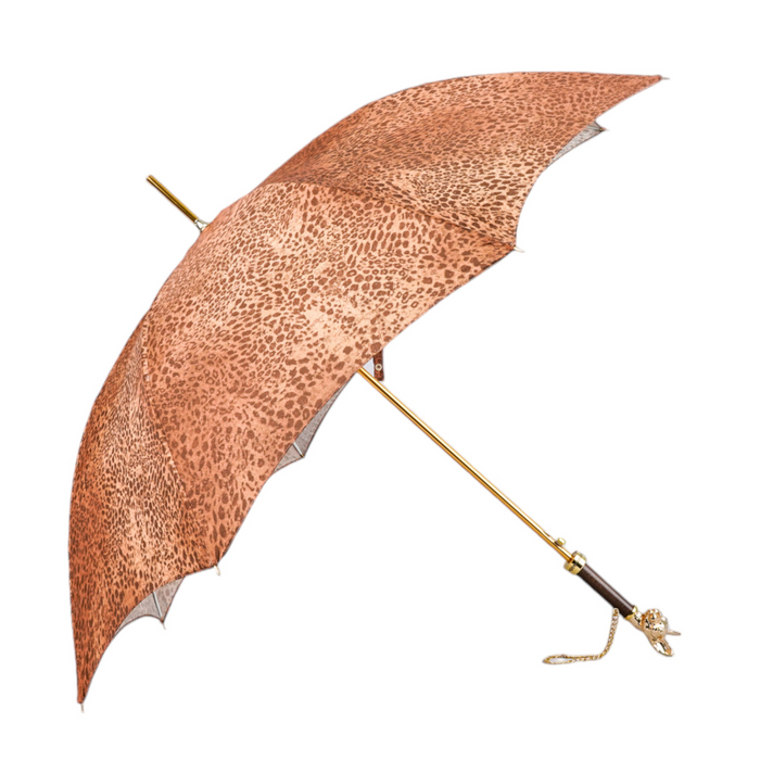 Chic Unique Umbrella with 24K Gold plated Cat Handle