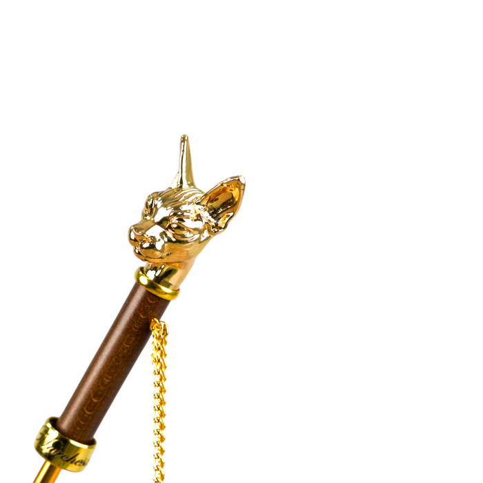 Chic Unique Umbrella with 24K Gold plated Cat Handle