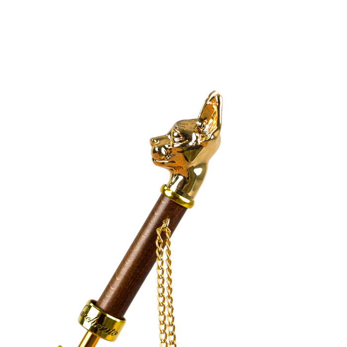 Chic Unique Umbrella with 24K Gold plated Cat Handle