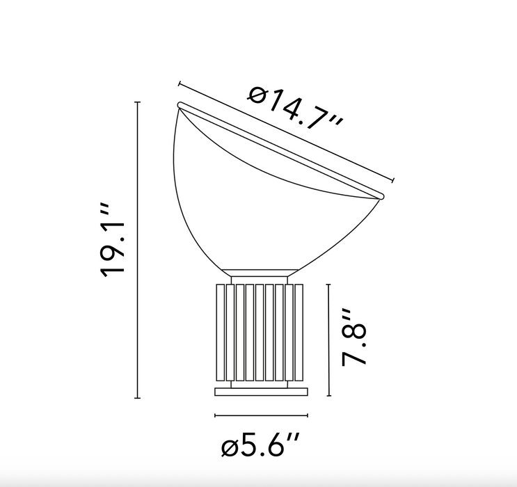 Minimalist Design Table Lamp Taccia Small