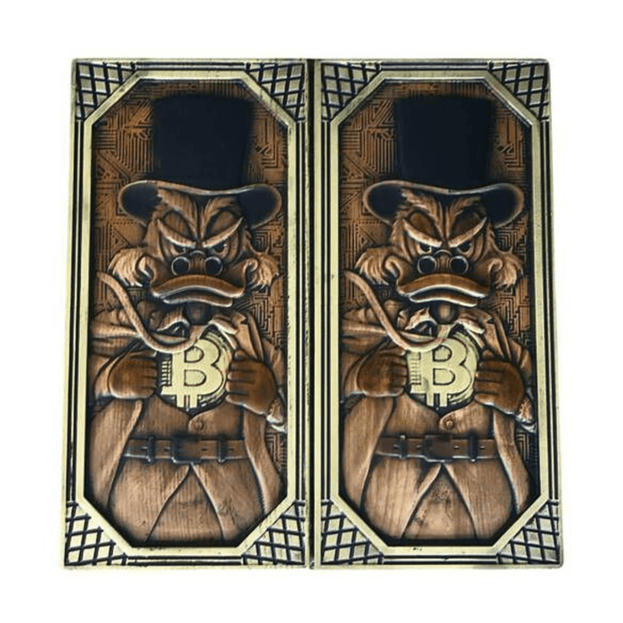 Wooden Backgammon "Scrooge Mcduck, Travel Backgammon Set