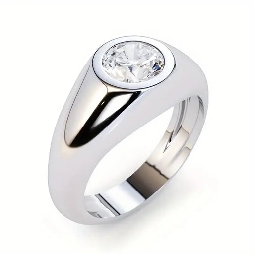 Luxury S925 Silver 3 Carat Moissanite Ring – Elegant & Fashionable