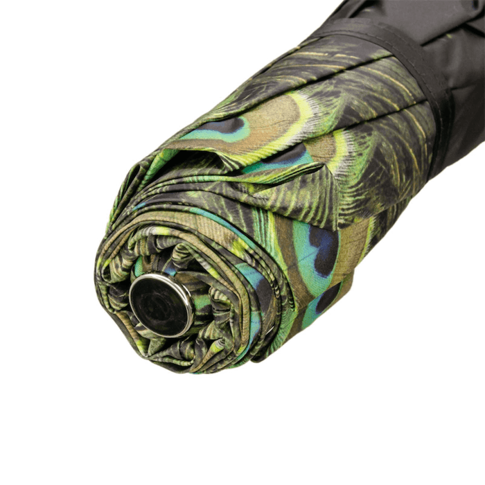 Peacock Black Golden Brass Fashionable Umbrella