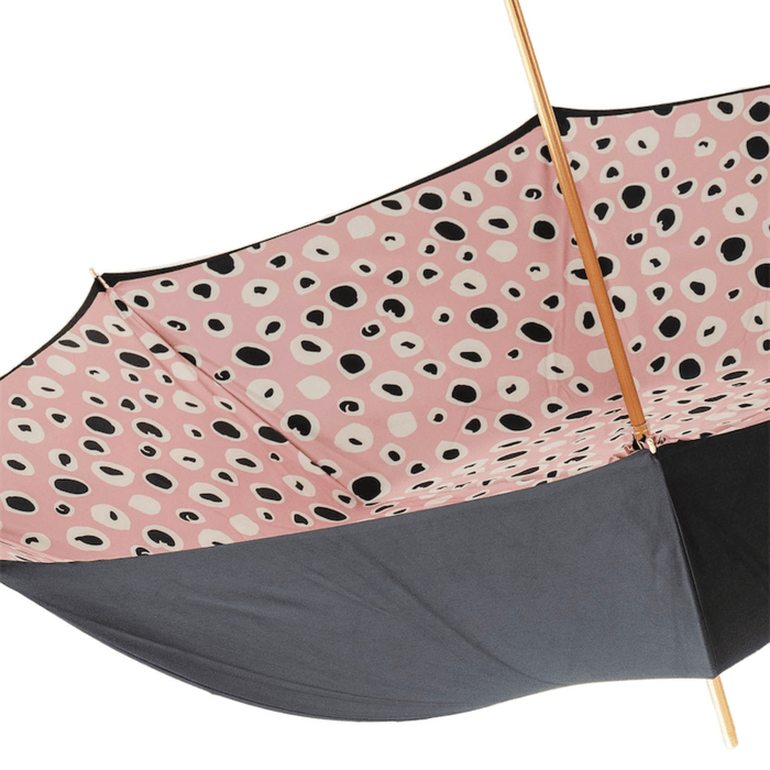 Stylish French Bulldog Handle Black Umbrella Woman