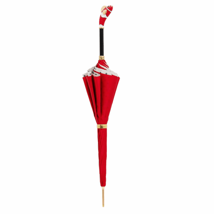 Red Fish Polka Dot Double Cloth Umbrella