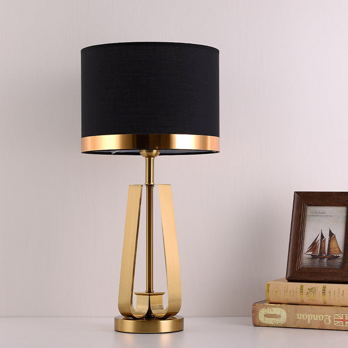Black and Gold Table Lamp for Home and Office