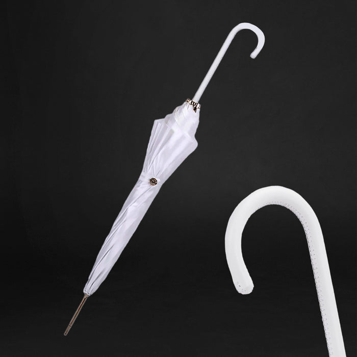 Lace Leather Exclusive Classic White Wedding Umbrella