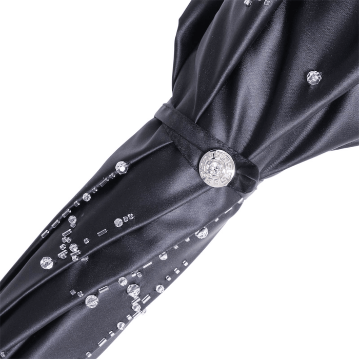 Luxury Chic Umbrella with Handle with Crystals from Swarovski