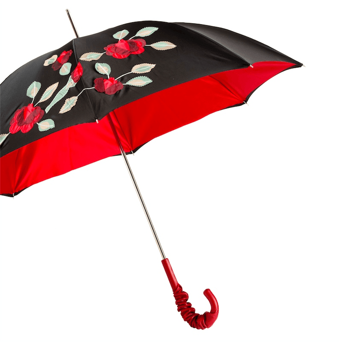 Red Roses Spanish-Feel Double Cloth Umbrella Luxury