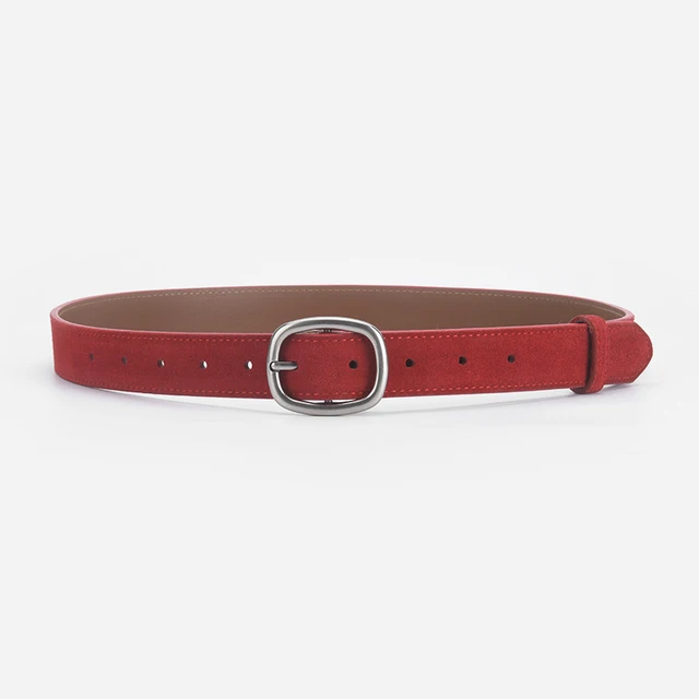 Classic Suede Genuine Leather Women's Belt