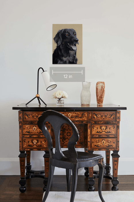 Pastel Realist Beauty Olivia Dog Art Portrait