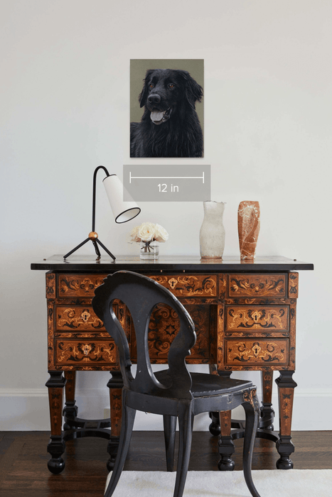 Pastel Realist Hovawart Ricci 12×16 inches