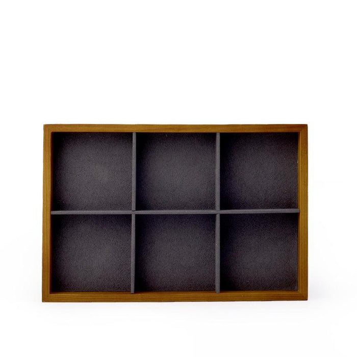 Wood Jewelry Display Showcase Tray Organizer