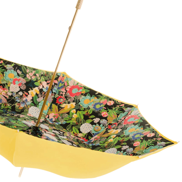 Stylish Yellow Umbrella Mazzolino with Acetate Handle