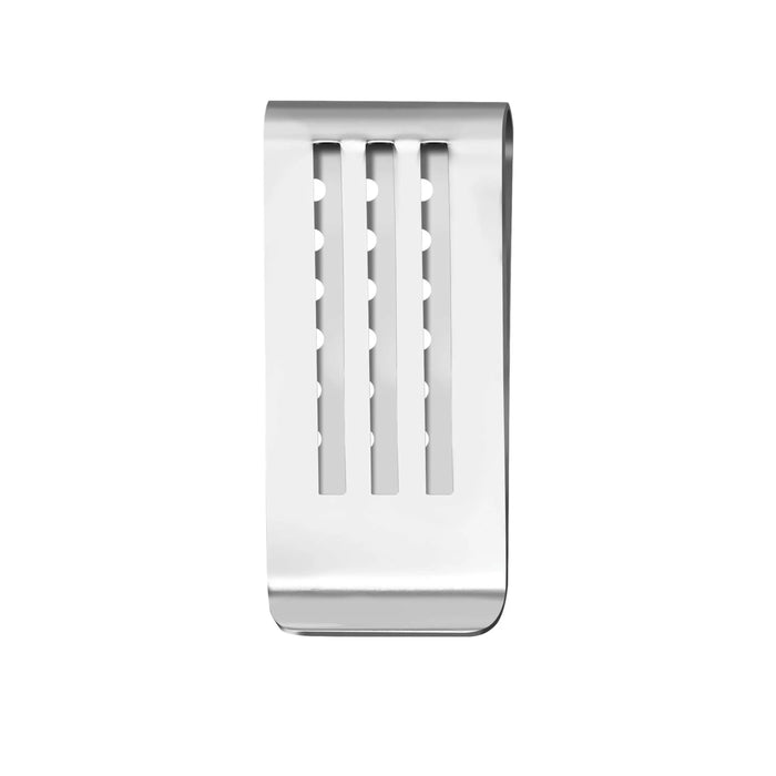 Stainless Steel Silver Money Clip Business Card Holder
