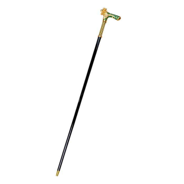 Jewelry Gold Lion Victorian Walking Cane Art Object