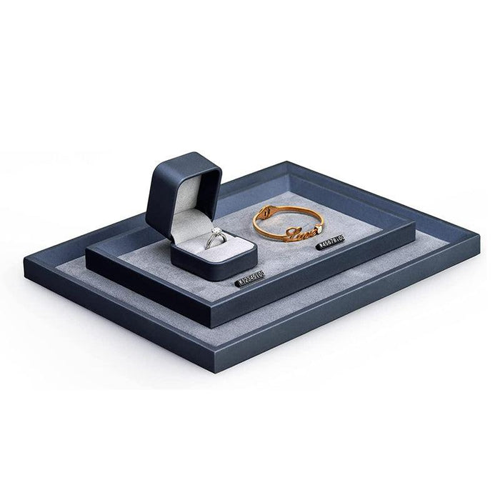 Medium Premium Leather Flat Jewelry Tray