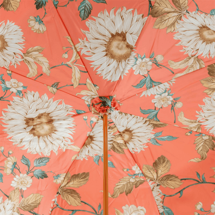 Unique Women Ivory Umbrella with Orange Handle