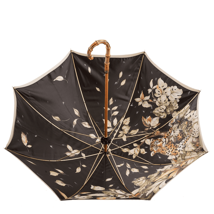 Modern Green Bamboo Chic Double Cloth Umbrella