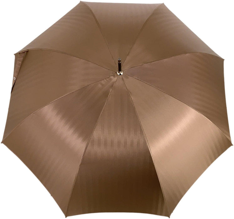 Tobacco Handmade Men's Umbrella Striped Red and Cream