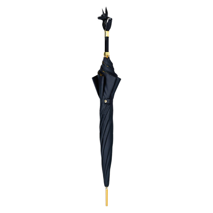 Luxury Italian Umbrella Anubi - Carbon Fiber & 24K Gold Handle