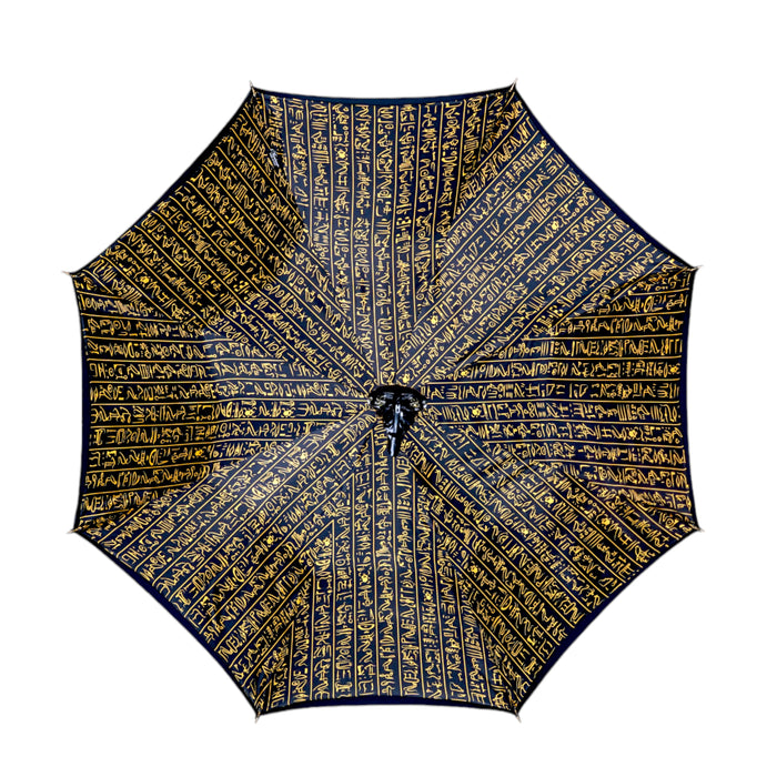 Luxury Italian Umbrella Anubi - Carbon Fiber & 24K Gold Handle