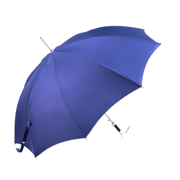 Luxury Men's Umbrella - Silver 925 Handle & Satin Fabric