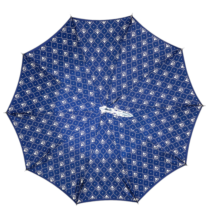 Luxury Men's Umbrella - Silver 925 Handle & Satin Fabric