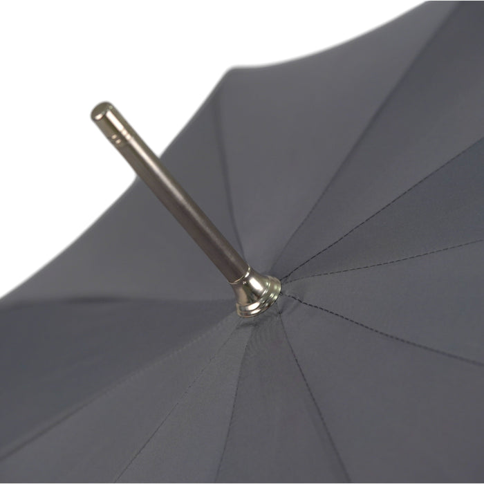 Carnival Grey Men's Umbrella with Hand-Painted Clown Handle