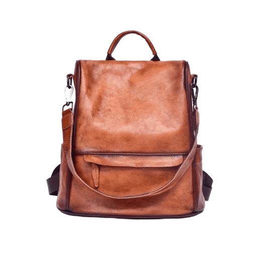 Vintage Genuine Leather Women Backpack
