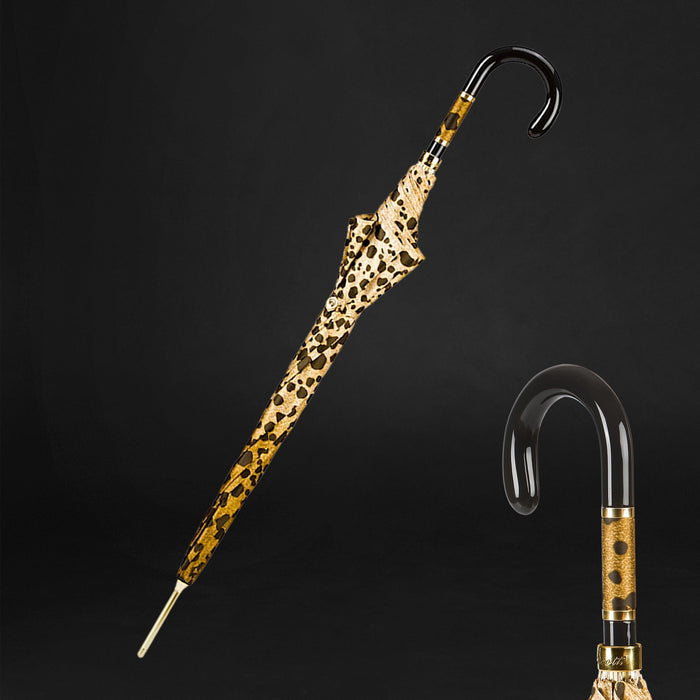 Unique Handle Speckled Canopy Designer Umbrella